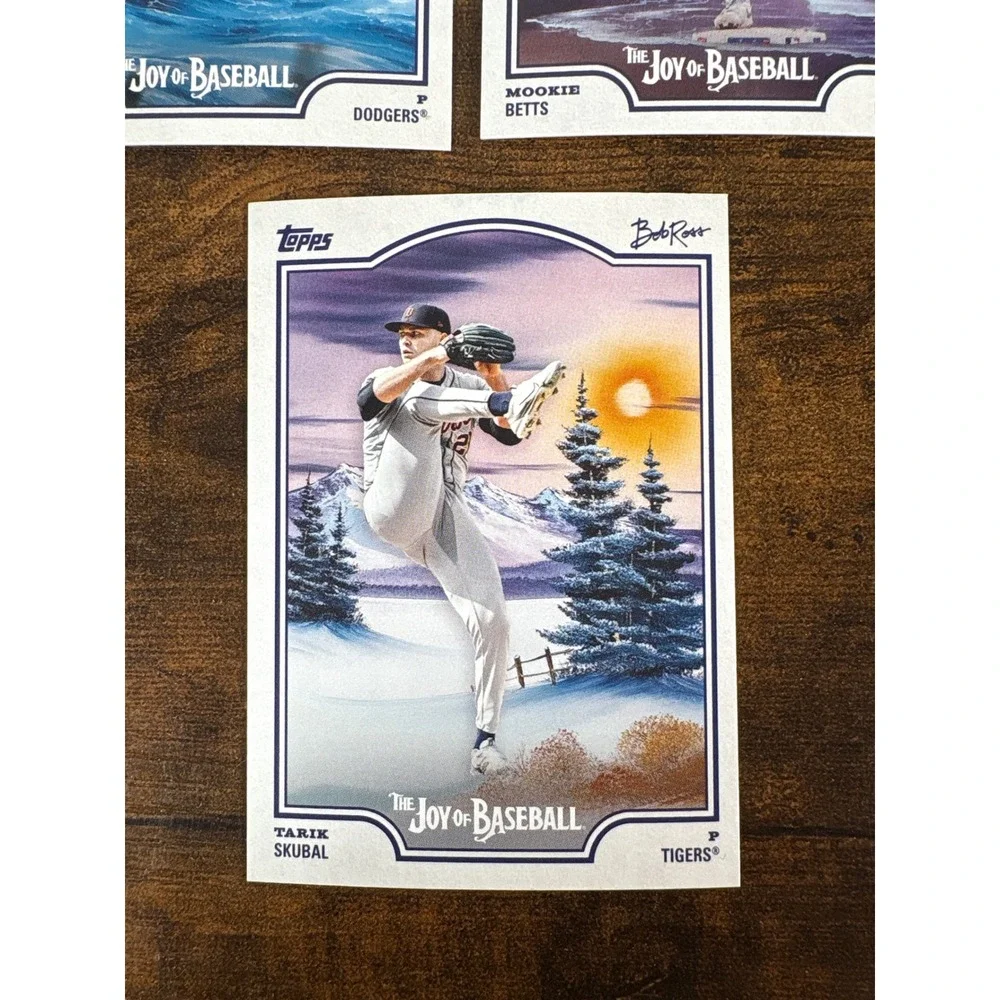 2025 Topps Bob Ross Joy of Baseball 5 Card Lot Mookie Betts Roki Sasaki RC